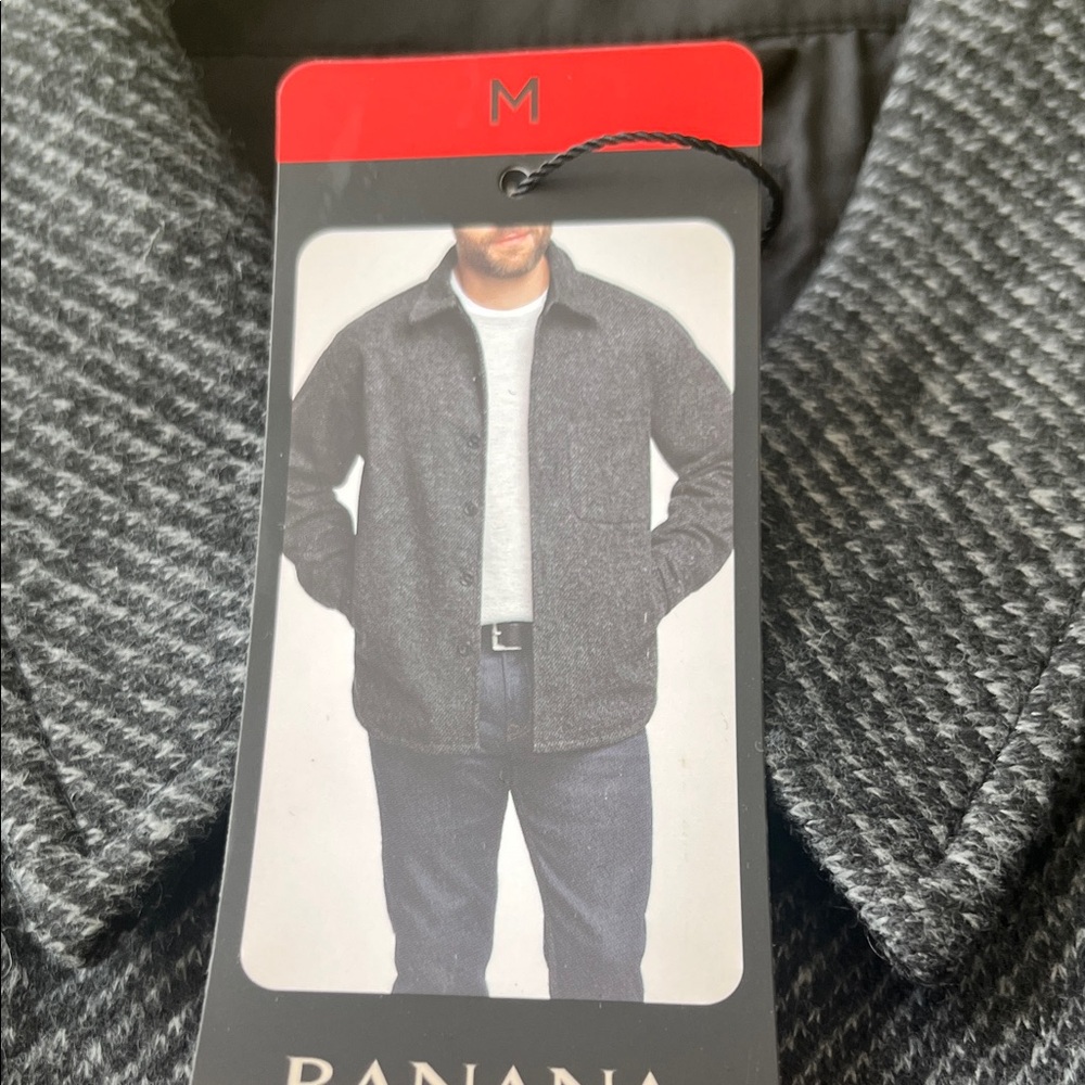 Banana Republic Black and White Houndstooth Jacket